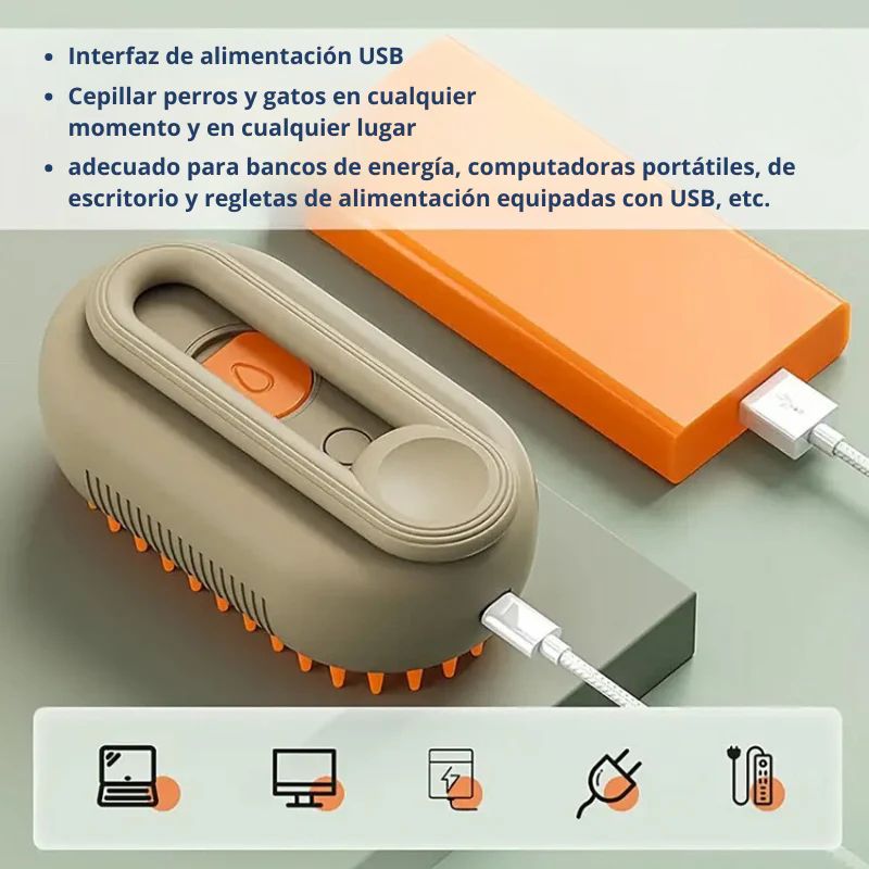 CEPILLO A VAPOR PARA MASCOTAS
